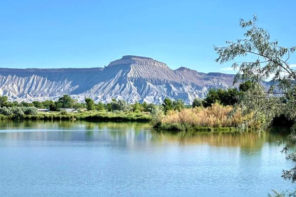 View of Mount Garfield and State Park Lake
