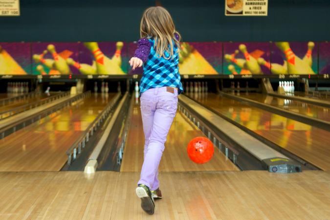 Girl Bowling