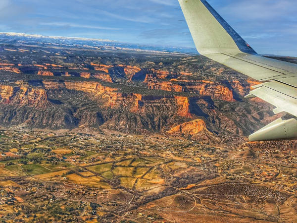 Aerial View of the Canyons around Grand Junction
