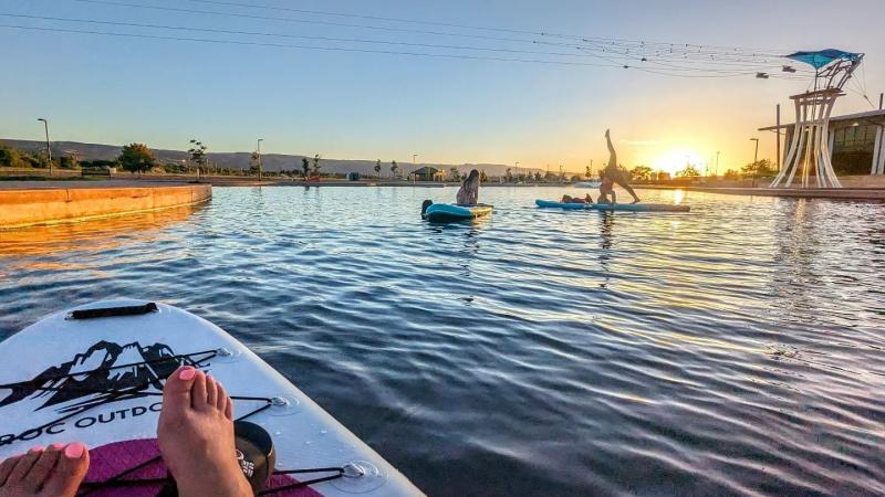 Paddleboarders at Butterfly Pond