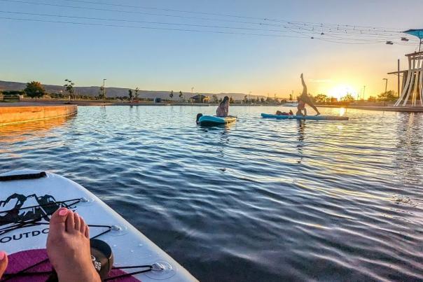 Paddleboarders at Butterfly Pond