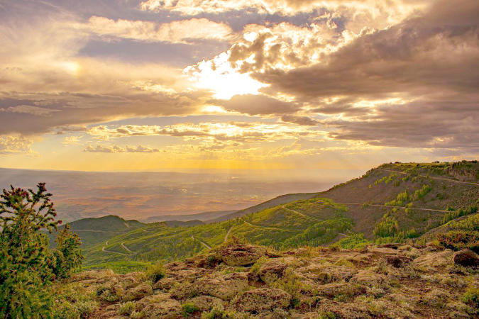 Sunset View from Lands End on Grand Mesa