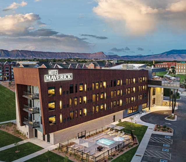 Aerial View of Hotel Maverick