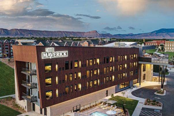 Aerial View of Hotel Maverick