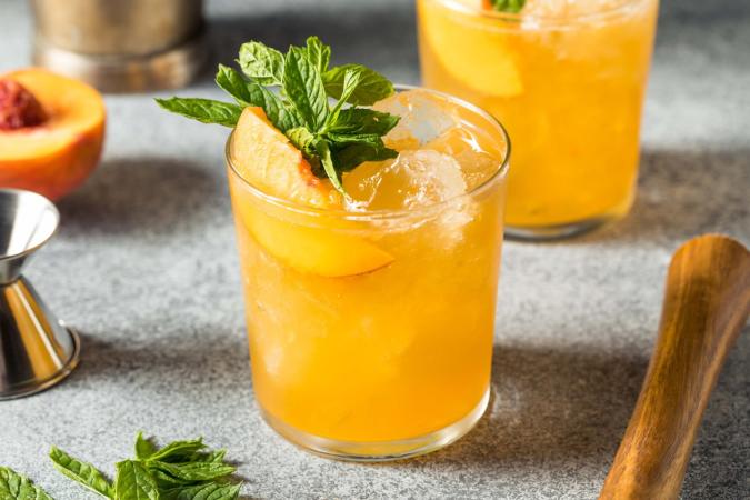 Bourbon Peach Smash