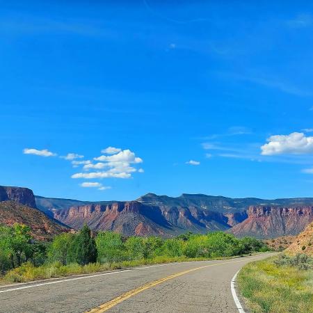 Picture of Road Driving Through the Mountains