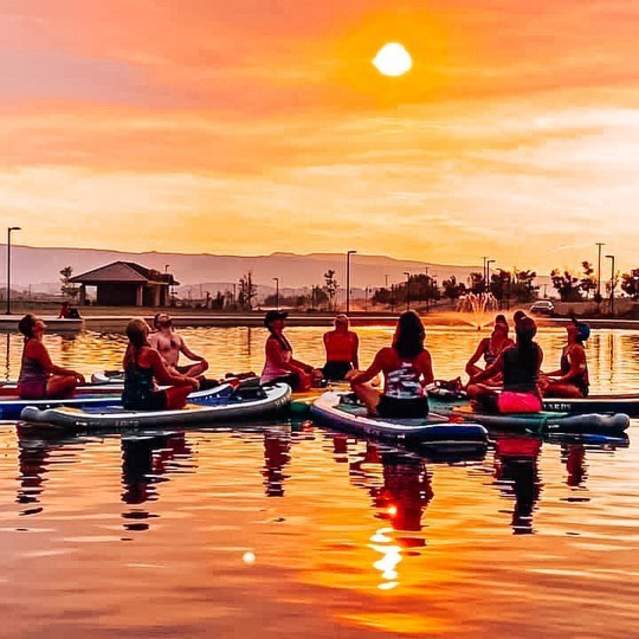 Sunset SUP yoga