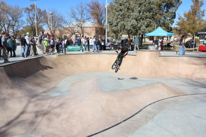 Biker at Emerson Skate Park
