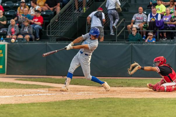 JUCO Batter Swinging