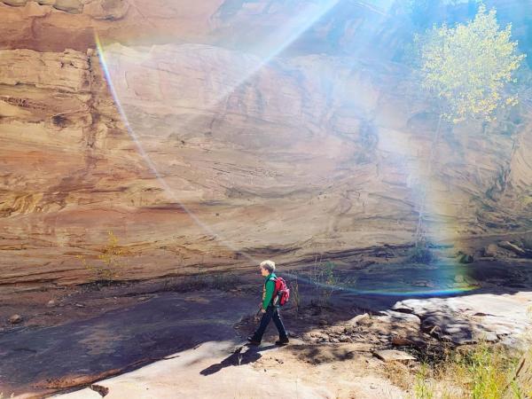 Person Walking on Mica Mine Trail
