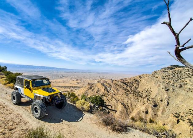 Picture of Jeep Outside in the Desert