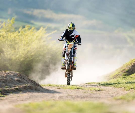 Person Riding Dirtbike