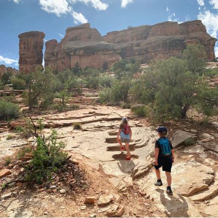 Kids Hiking on Colorado National Monument