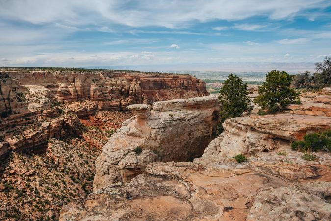 View of Colorado National Monument from Overlook Spot