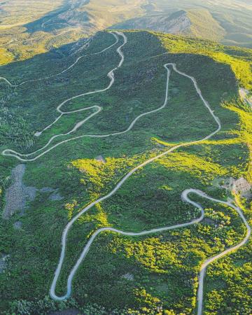 Aerial View of Lands End Road