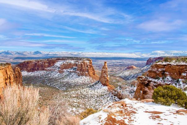 Colorado National Monument in the Winter