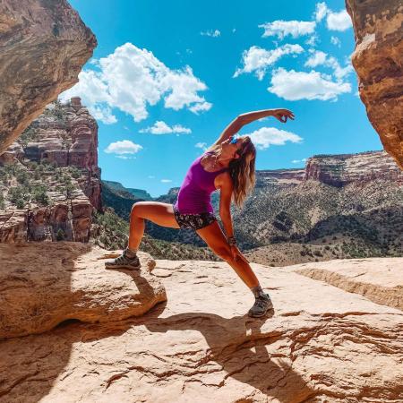 Woman Doing Yoga in CNM